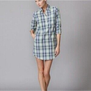 Trovata Marin Shirt Dress Gingham Lavender M Coastal Cowgirl Capsule Preppy Cali